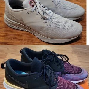 Lot of 2 pairs of Shoes Mens Nike Odyssey React 2 flyknit FK GPX White